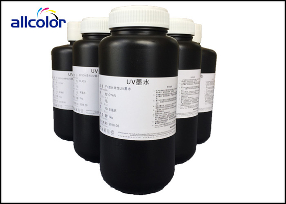 Μαγνητικό μελάνι εκτυπωτών CMYK UV, UV ιάσιμο μελάνι κεφαλιών τυπωμένων υλών Epson DX5 DX7